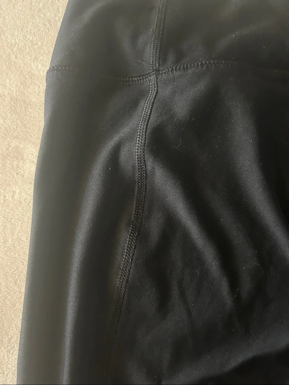 Nike Black Girls' Leggings with White Swoosh